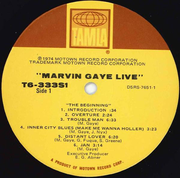 Marvin Gaye : Marvin Gaye Live! (LP, Album, Hol)
