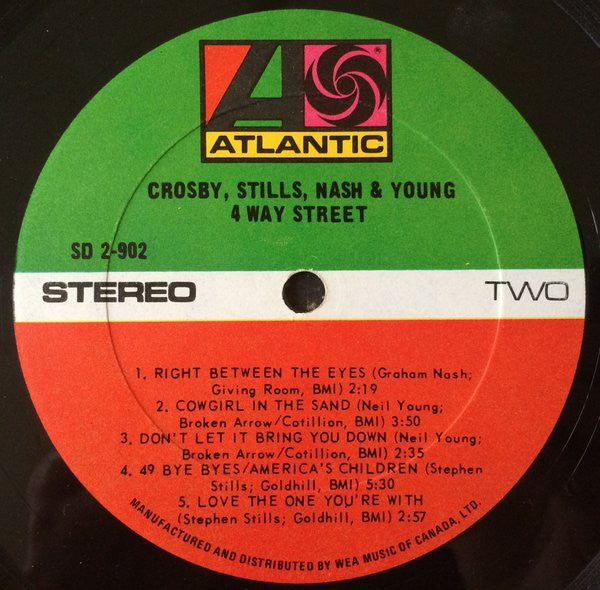 Crosby, Stills, Nash & Young : 4 Way Street (2xLP, Album, RP, Gat)