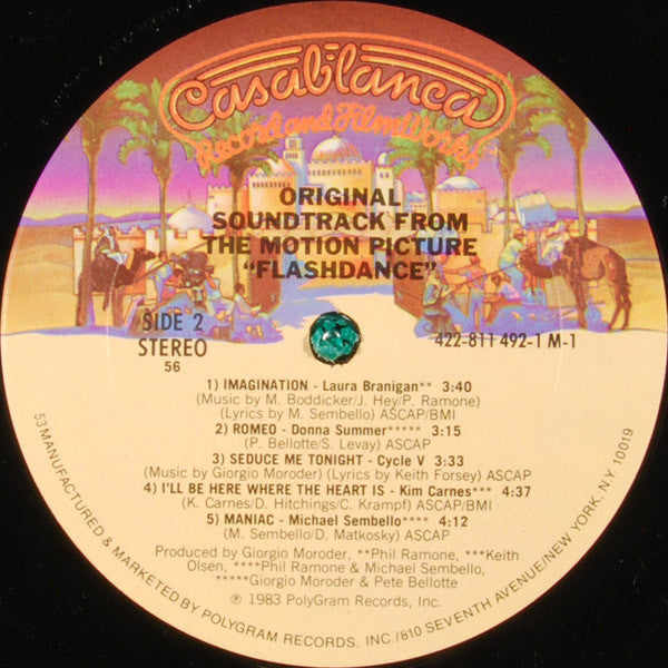 Various : Flashdance (Original Soundtrack From The Motion Picture) (LP, Album, 56 )
