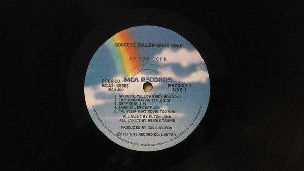Elton John : Goodbye Yellow Brick Road (2xLP, Album, RE, Gat)