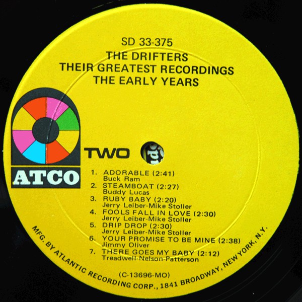 The Drifters : Their Greatest Recordings, The Early Years (LP, Comp, Mono, MO )