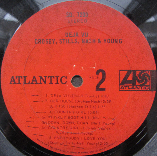 Crosby, Stills, Nash & Young : Déjà Vu (LP, Album, Gat)