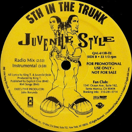 Juvenile Style : Here We Go / 5th In The Trunk (12", Single, Promo)