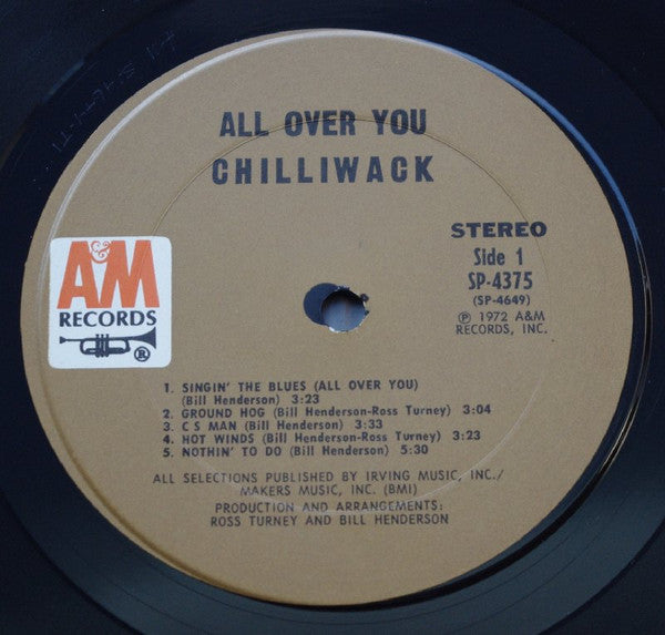Chilliwack : All Over You (LP, Album)