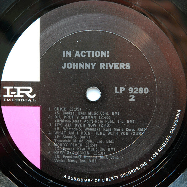Johnny Rivers : In Action! (LP, Album, Mono, Pit)