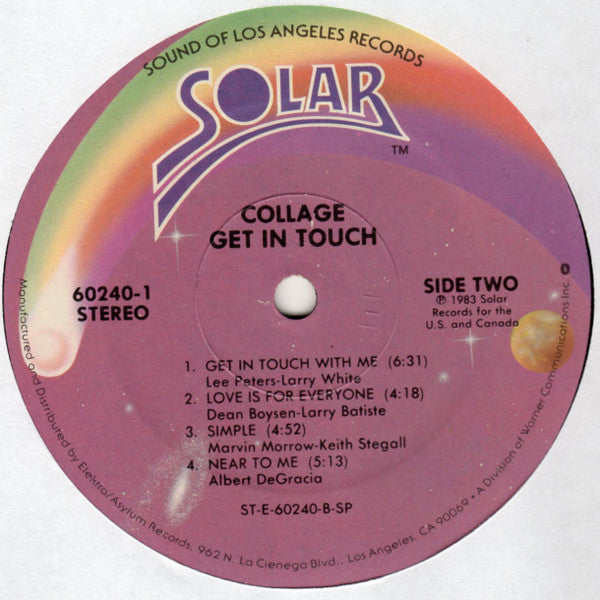 Collage (3) : Get In Touch (LP, Album, SP )