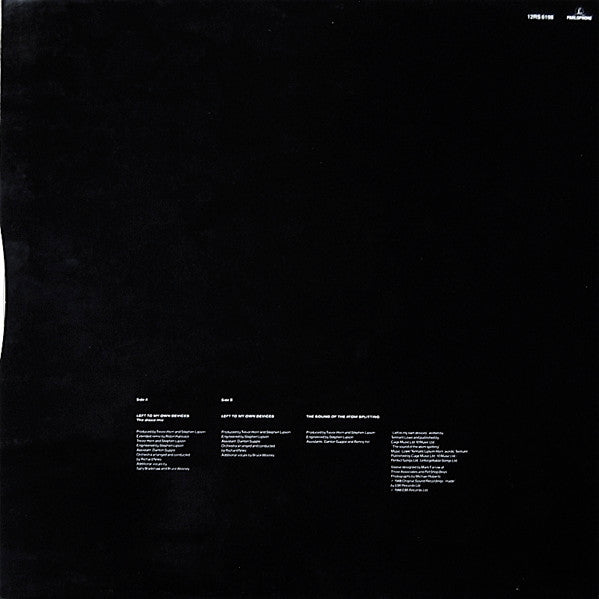 Pet Shop Boys : Left To My Own Devices (The Disco Mix) (12", Single, Ltd)