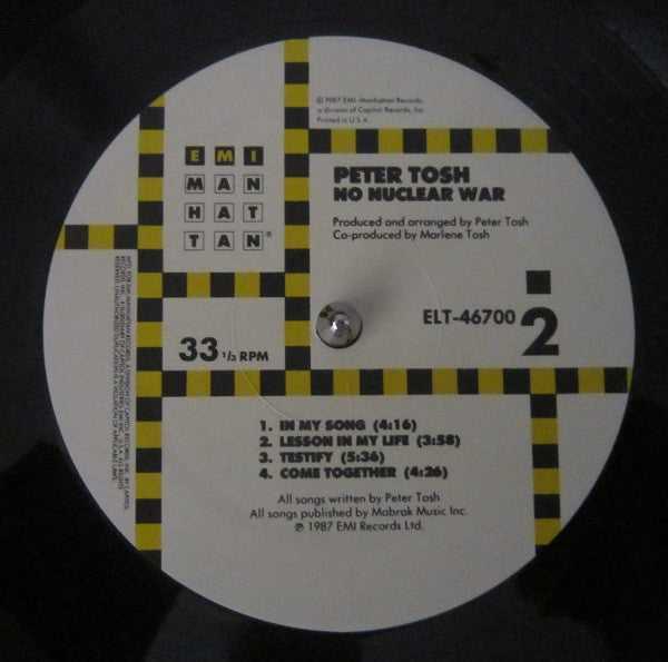 Peter Tosh : No Nuclear War (LP, Album)