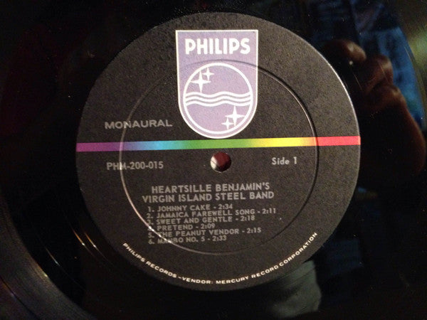 Virgin Island Steel Band : Heartsille Benjamin's Virgin Island Steel Band (LP, Album, Mono)