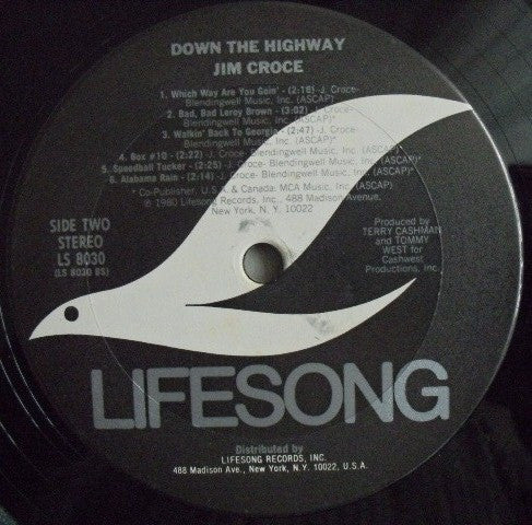 Jim Croce : Down The Highway (LP, Comp)