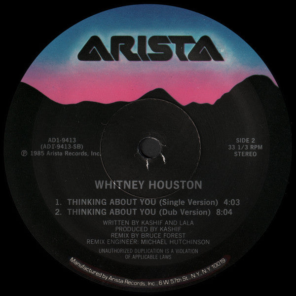 Whitney Houston : Thinking About You (12")
