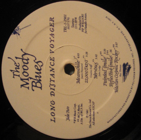 The Moody Blues : Long Distance Voyager (LP, Album, Pre)