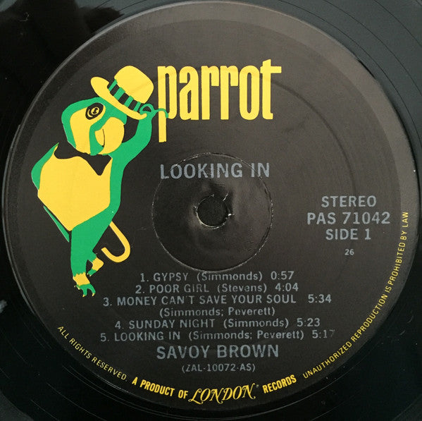 Savoy Brown : Looking In (LP, Album, RE, Gat)