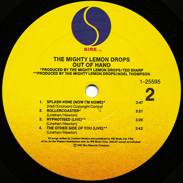 The Mighty Lemon Drops : Out Of Hand (LP, Album, Spe)