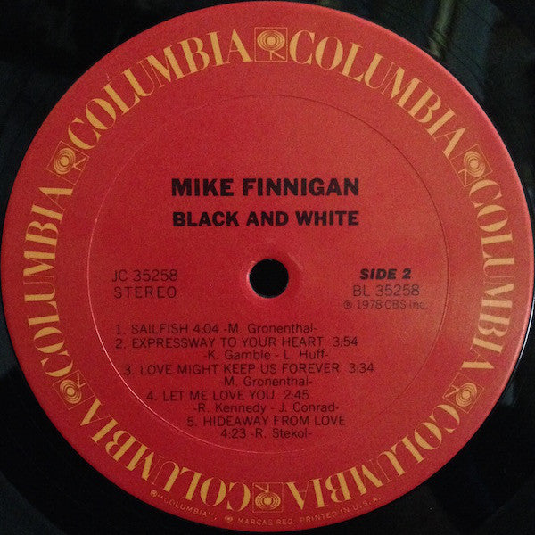 Mike Finnigan : Black & White (LP, Album, San)
