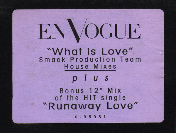 En Vogue : What Is Love (12")