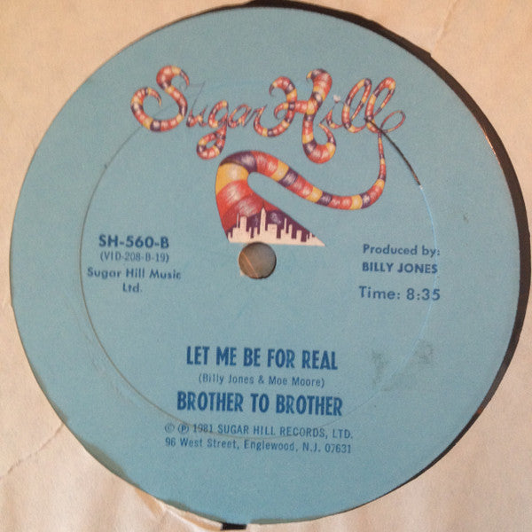 Brother To Brother : Monster Jam (I Want To Funk With You) (12")