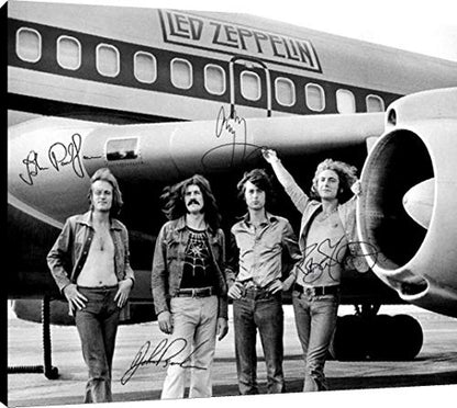 Led Zeppelin - Canvas Autograph Print