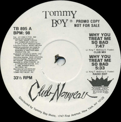 Club Nouveau : Why You Treat Me So Bad? (Remix) (12", Promo)