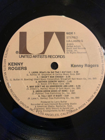 Kenny Rogers : Kenny Rogers (LP, Album)