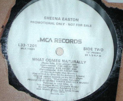 Sheena Easton : What Comes Naturally (12", Promo)