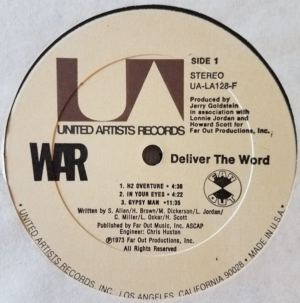 War : Deliver The Word (LP, Album, All)