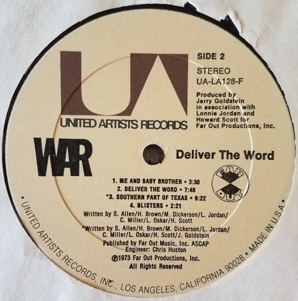 War : Deliver The Word (LP, Album, All)