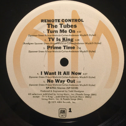 The Tubes : Remote Control (LP, Album, Mon)