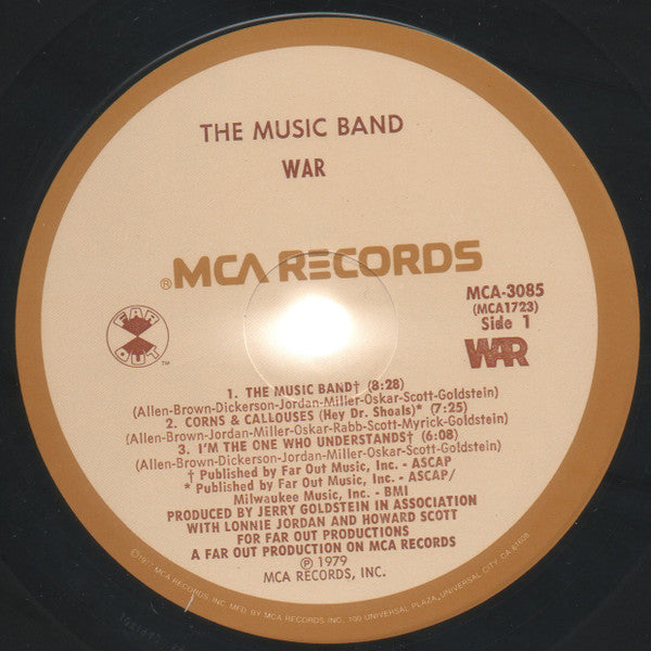 War : The Music Band (LP, Album, Pin)