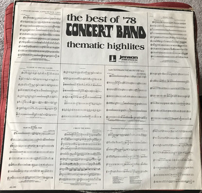 Concert Band & Jazz Ensemble : The Best Of '78 (LP, Album, Promo)