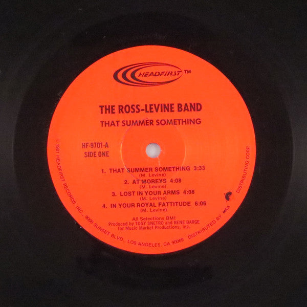 The Ross-Levine Band : That Summer Something (LP, Album, Dig)