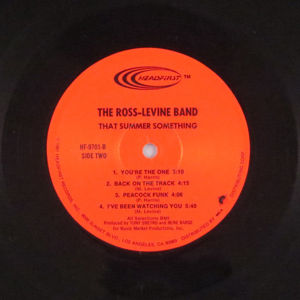 The Ross-Levine Band : That Summer Something (LP, Album, Dig)