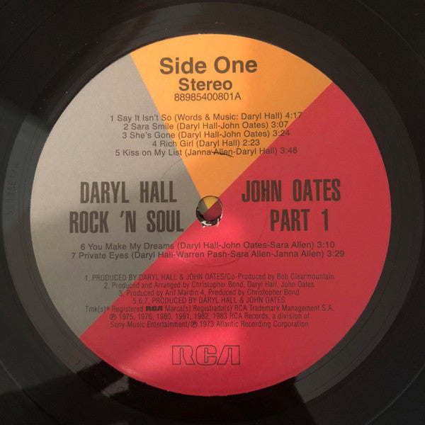 Daryl Hall & John Oates : Rock 'N Soul Part 1 (LP, Comp, RM)