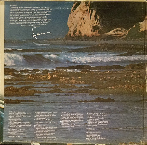 John Denver : Windsong (LP, Album, Wad)