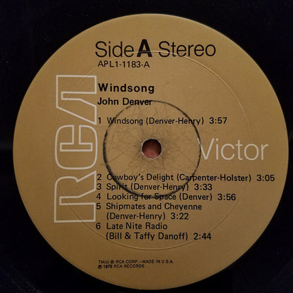 John Denver : Windsong (LP, Album, Wad)