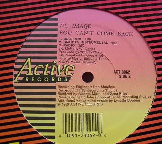 Nu Image : You Can't Come Back (12")