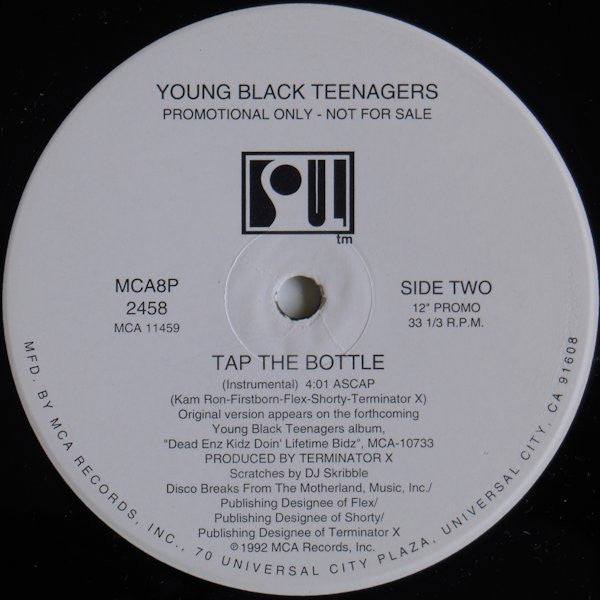Young Black Teenagers : Tap The Bottle (12", Promo)