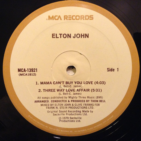 Elton John : The Thom Bell Sessions (12", EP, PRC)