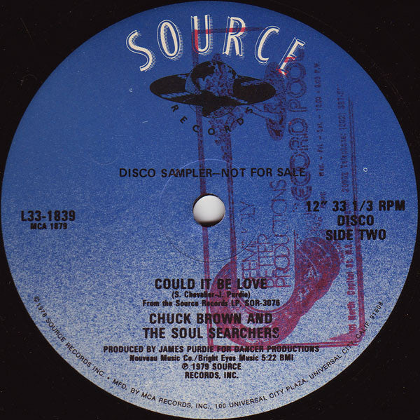 Chuck Brown & The Soul Searchers : Never Gonna Give You Up (12", Promo)
