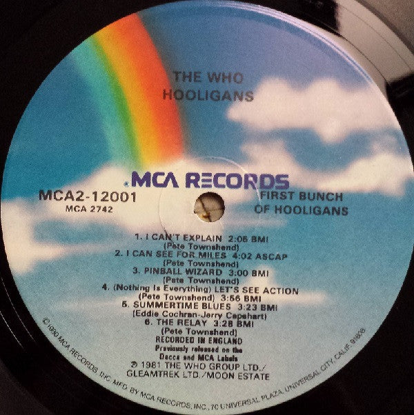 The Who : Hooligans (2xLP, Comp, Glo)