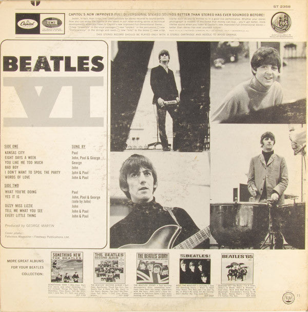 The Beatles : Beatles VI (LP, Album, RE)