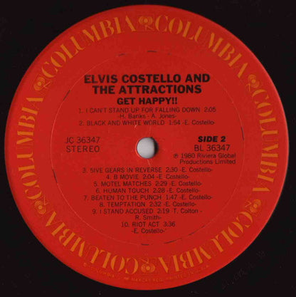 Elvis Costello & The Attractions : Get Happy!! (LP, Album)