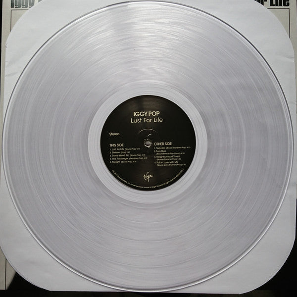 Iggy Pop : Lust For Life (LP, Album, RE, RM, Cle)
