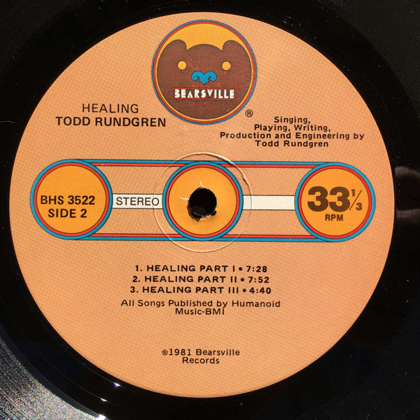 Todd Rundgren : Healing (LP, Album + 7", EP, S/Edition)