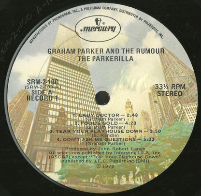 Graham Parker And The Rumour : The Parkerilla (2xLP, Album, Kee)