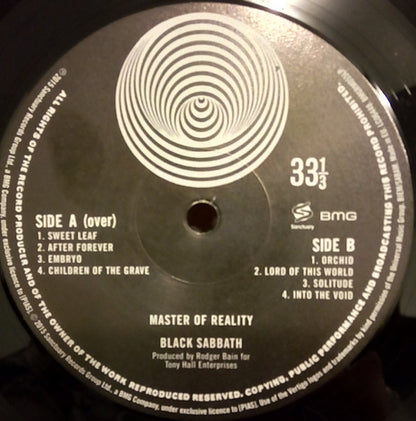 Black Sabbath : Master Of Reality (LP, Album, RE)