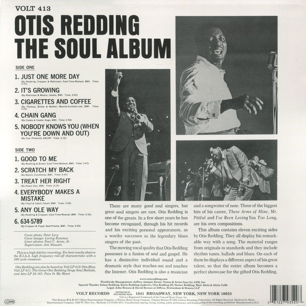 Otis Redding : The Soul Album (LP, Album, Mono, RE, 180)