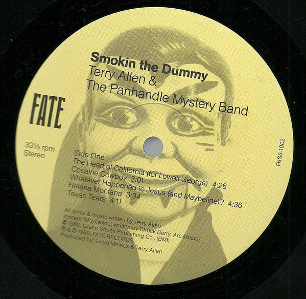 Terry Allen & The Panhandle Mystery Band : Smokin The Dummy (LP, Album, RE, Rai)