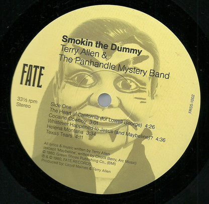 Terry Allen & The Panhandle Mystery Band : Smokin The Dummy (LP, Album, RE, Rai)