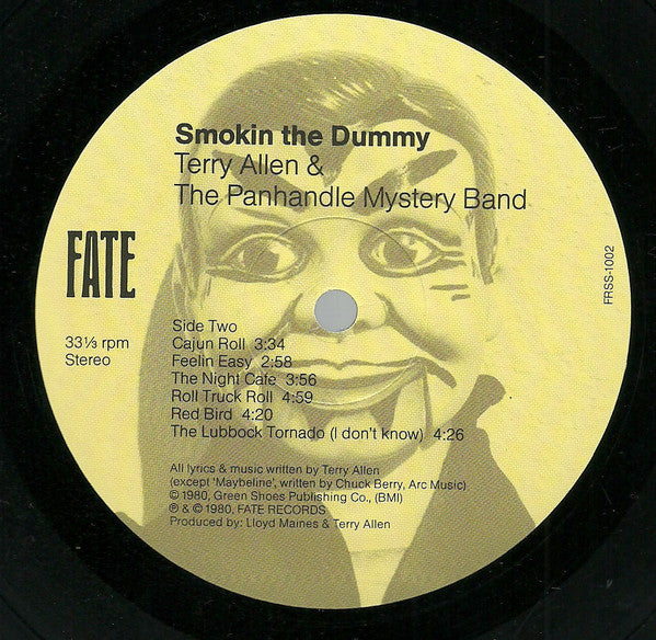 Terry Allen & The Panhandle Mystery Band : Smokin The Dummy (LP, Album, RE, Rai)
